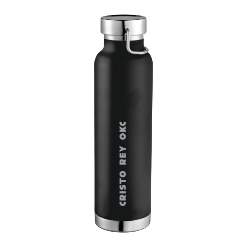  Thor Copper Vacuum Insulated Black Bottle 22oz - Cristo Rey OKC Engraved