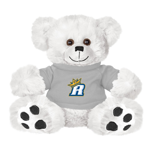  Plush Big Paw 8 1/2 inch White Bear w/Grey Shirt - R Royals