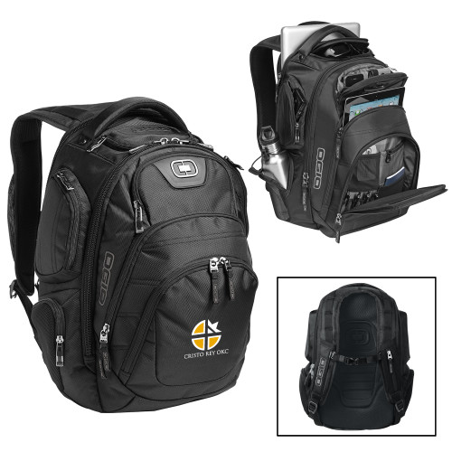  OGIO Black Stratagem Backpack - Cristo Rey OKC