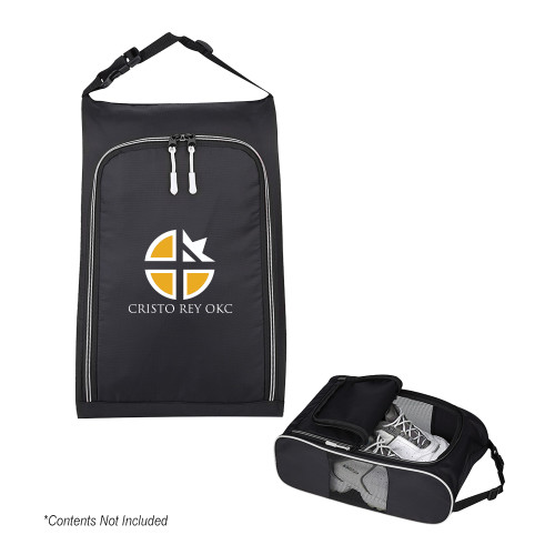  Crosstown Side Mesh Black Shoe Bag - Cristo Rey OKC