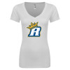 Thumbnail image for  Next Level Womens White Ideal V Tee
