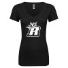 Thumbnail image for  Next Level Womens Black Ideal V Tee