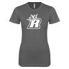 Thumbnail image for  Next Level Womens Charcoal Boyfriend Tee