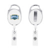 Thumbnail image for  White Oval Retractable Badge Holder w/Clip