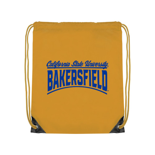 Gold Drawstring Backpack - CSU Bakersfield Arched