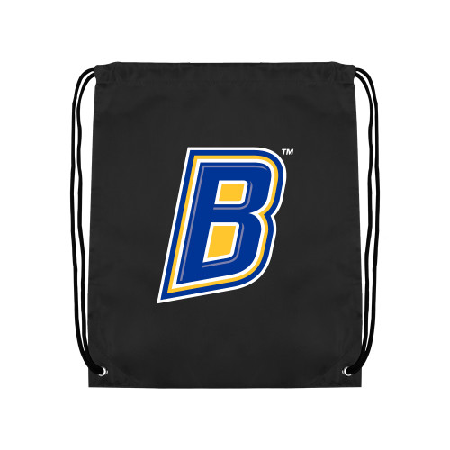  Black Drawstring Backpack - B Mark