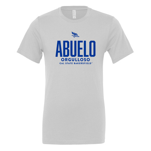  Bella + Canvas White Jersey Cotton T Shirt - Cal State Bakersfield Abuelo Orgulloso