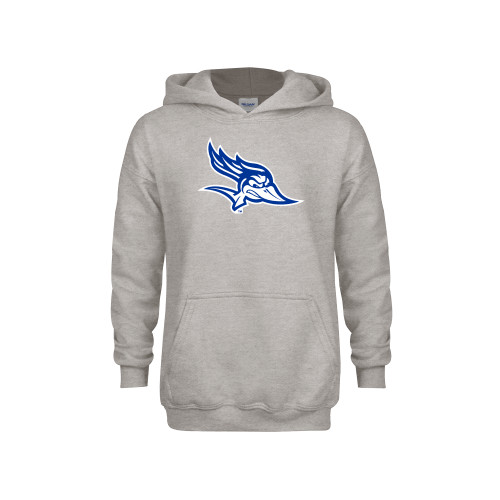  Youth Grey Fleece Hood - Mascot