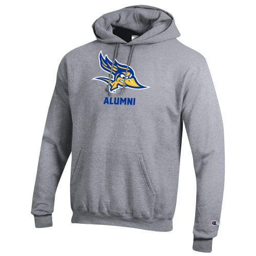  Champion Heather Grey Fleece Hoodie - Alumni