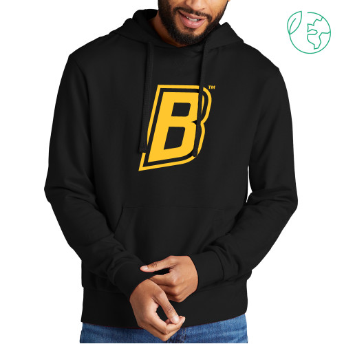  Allmade Black Organic French Terry Pullover Hoodie - B Mark