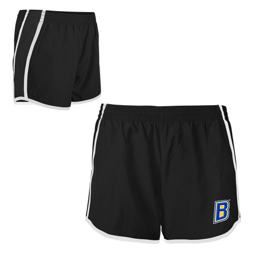  Womens Black/White Team Short - B Mark
