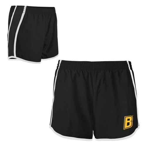  Womens Black/White Team Short - B Mark