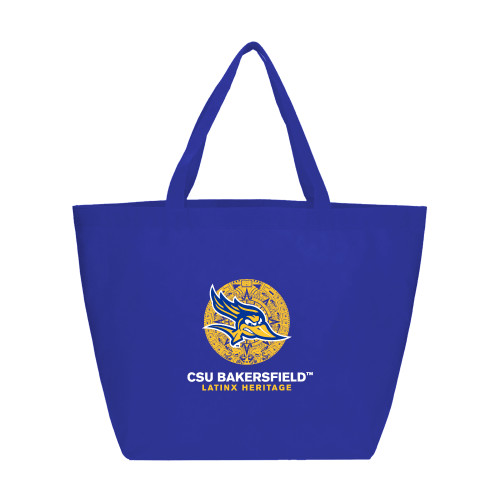 Yaya Non Woven Royal Shopper Tote - Cal State Bakersfield Latinx Heritage Aztec Calander