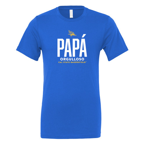  Bella + Canvas Royal Jersey Cotton T Shirt - Cal State Bakersfield Papa Orgulloso