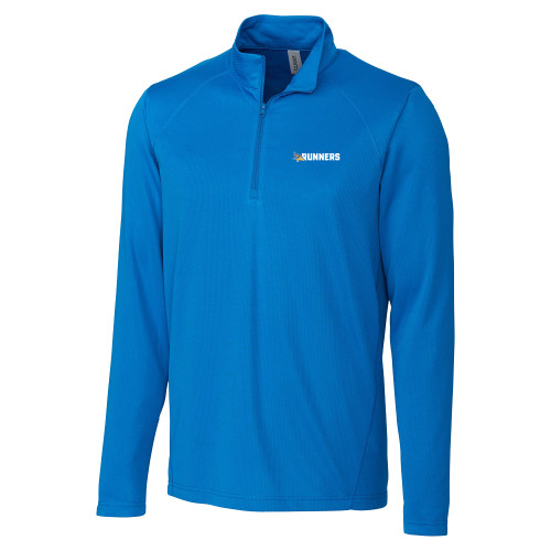  C&B Royal Clique Ice Pique Half Zip - Mascot Runners Wordmark