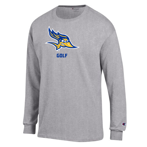 Champion Oxford Grey Long Sleeve T Shirt - Golf