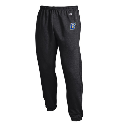  Champion Black Banded Bottom Sweatpants - B Mark