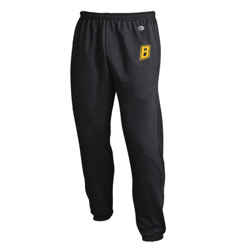 Champion Black Banded Bottom Sweatpants - B Mark