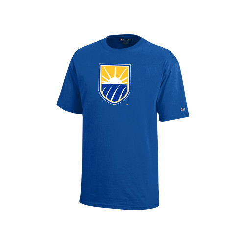  Champion Youth Royal Short Sleeve Tee - Shield