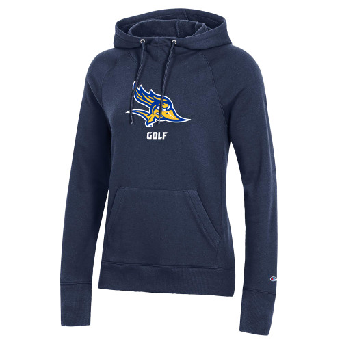  Champion Womens Navy Pull Over Hood - Golf