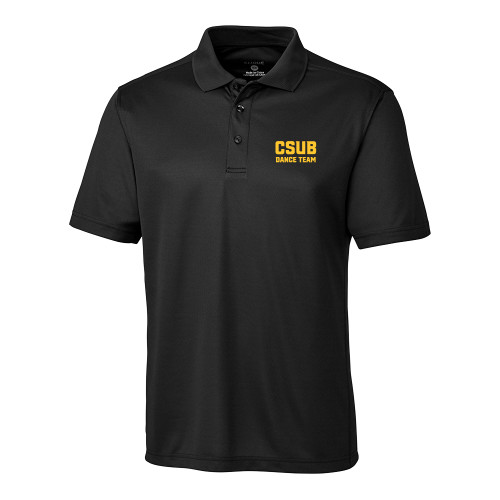  C&B Black Clique Ice Pique Polo - Dance Team Block Wordmark