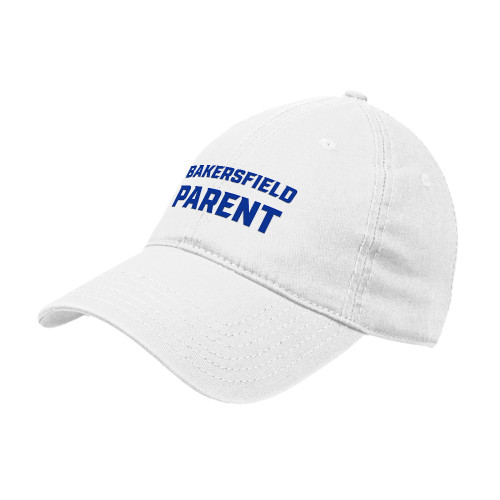  White Unstructured Adjustable Low Profile Hat - Parent