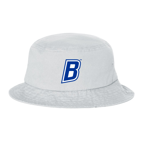  Sportsman White Bucket Hat - B Mark