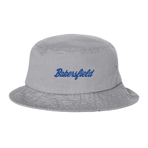  Sportsman Grey Bucket Hat - Bakersfield Script