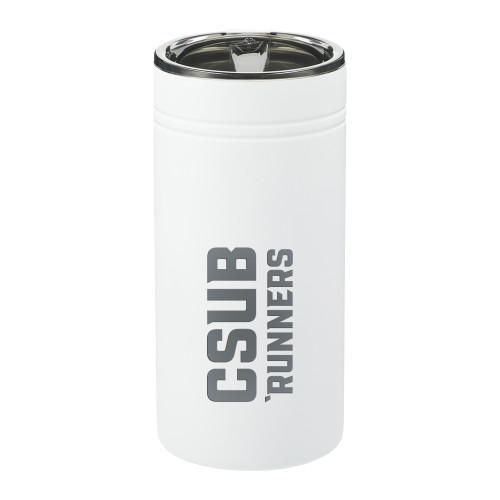  Sherpa Vacuum White Tumbler & Insulator 12oz - `Runners Block Wordmark Engraved