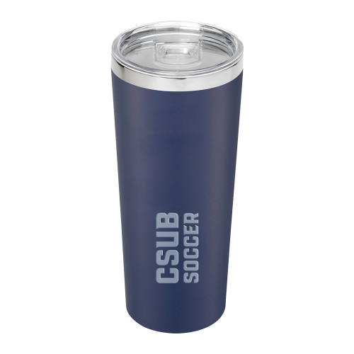  Thor Vacuum Insulated Navy Tumbler 22oz - Soccer Block Wordmark Engraved