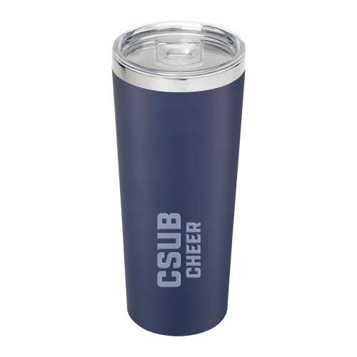  Thor Vacuum Insulated Navy Tumbler 22oz - Cheer Block Wordmark Engraved