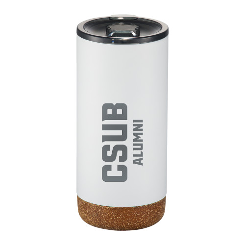  Valhalla Vacuum Insulated White Tumbler 16oz - Alumni Engraved