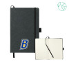 Thumbnail image for  5.5 x 8.5 Black FSC Mix Recycled Leather Bound Journal