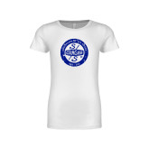 Next Level Girls White Fashion Fit T Shirt-Cragar 50th Anniversary