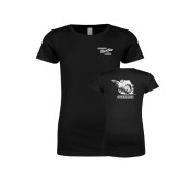 Next Level Girls Black Fashion Fit T Shirt-Cragar Speed Shop