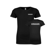 Next Level Girls Black Fashion Fit T Shirt-Cragar Classic