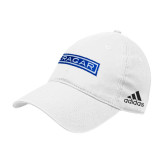 Adidas White Adjustable Washed Slouch-Cragar Classic