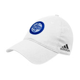 Adidas White Adjustable Washed Slouch-Cragar Classic Cap Stamp