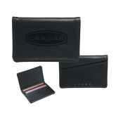 Cross Black Leather Business Card Holder-Cragar  Engraved