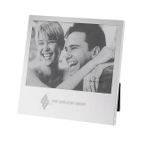Silver Two Tone 5 x 7 Vertical Photo Frame-The Carlstar Group Wordmark  Engraved
