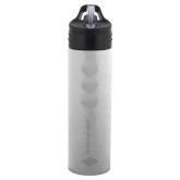 Stainless Steel Silver Grip Water Bottle 24oz-The Carlstar Group Wordmark  Engraved