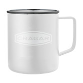 Rover Camp Vacuum Insulated White Mug 14oz-Cragar  Engraved