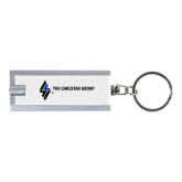 Turbo White Flashlight Key Holder-The Carlstar Group Wordmark