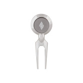Silver Divot Tool/Ball Marker-The Carlstar Group Icon  Engraved