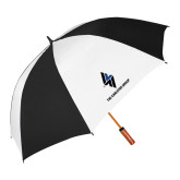 64 Inch Black/Whit Umbrella-The Carlstar Group