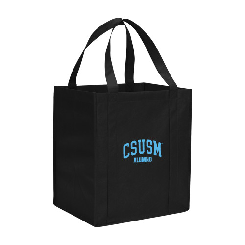  Non Woven Black Grocery Tote - CSUB Arch Alumno