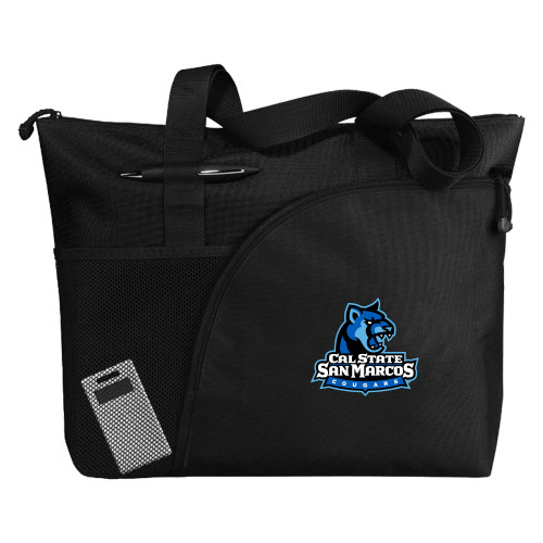  Excel Black Sport Utility Tote - Primary Logo