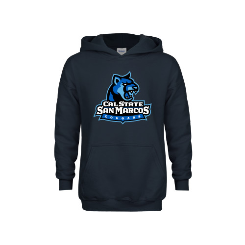  Youth Navy Fleece Hoodie - Primary Logo
