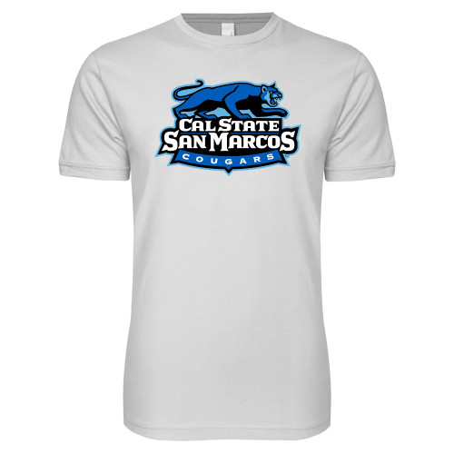 Next Level White SoftStyle T Shirt - Secondary Logo