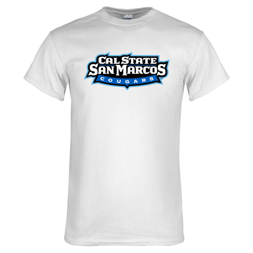  White T Shirt - Tertiary Logo